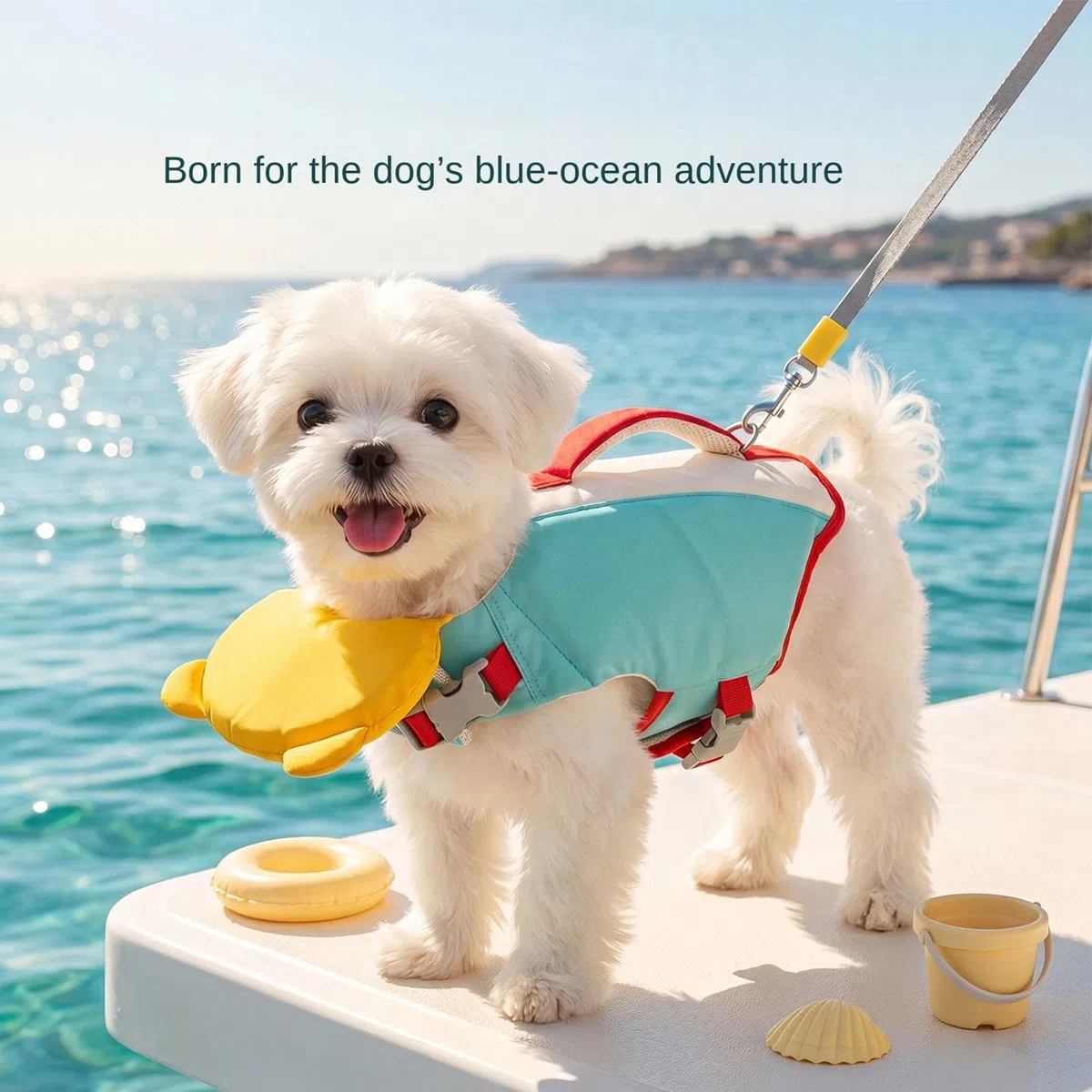 Chaleco de natación para perros de alta flotabilidad transpirable