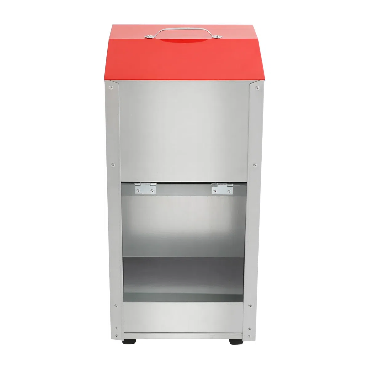 Comedero automático para mascotas, metal galvanizado por gravedad, comedero con ruedas, ruedas de alimentación para perros de 15 libras para perros y gatos