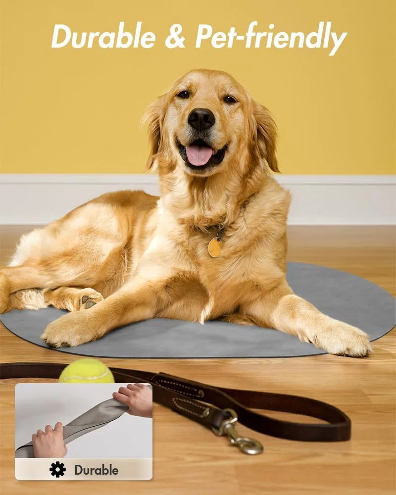 Tapete absorbente de agua para perros, tapete para comida y cuenco de agua, tapete de alimentación de mascotas de secado rápido, tapete de comida para perros, accesorios para perros, tapete para