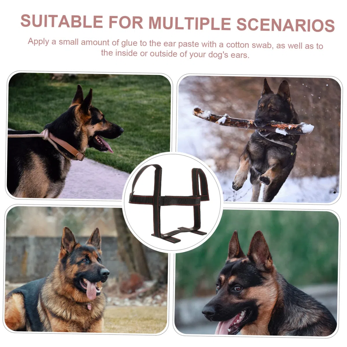 HANABASS 3juegos Soporte para Orejas De Perro Accesorio para Perros y Medianos Herramienta De Sujeción para Orejas De Cachorros y Cómodo