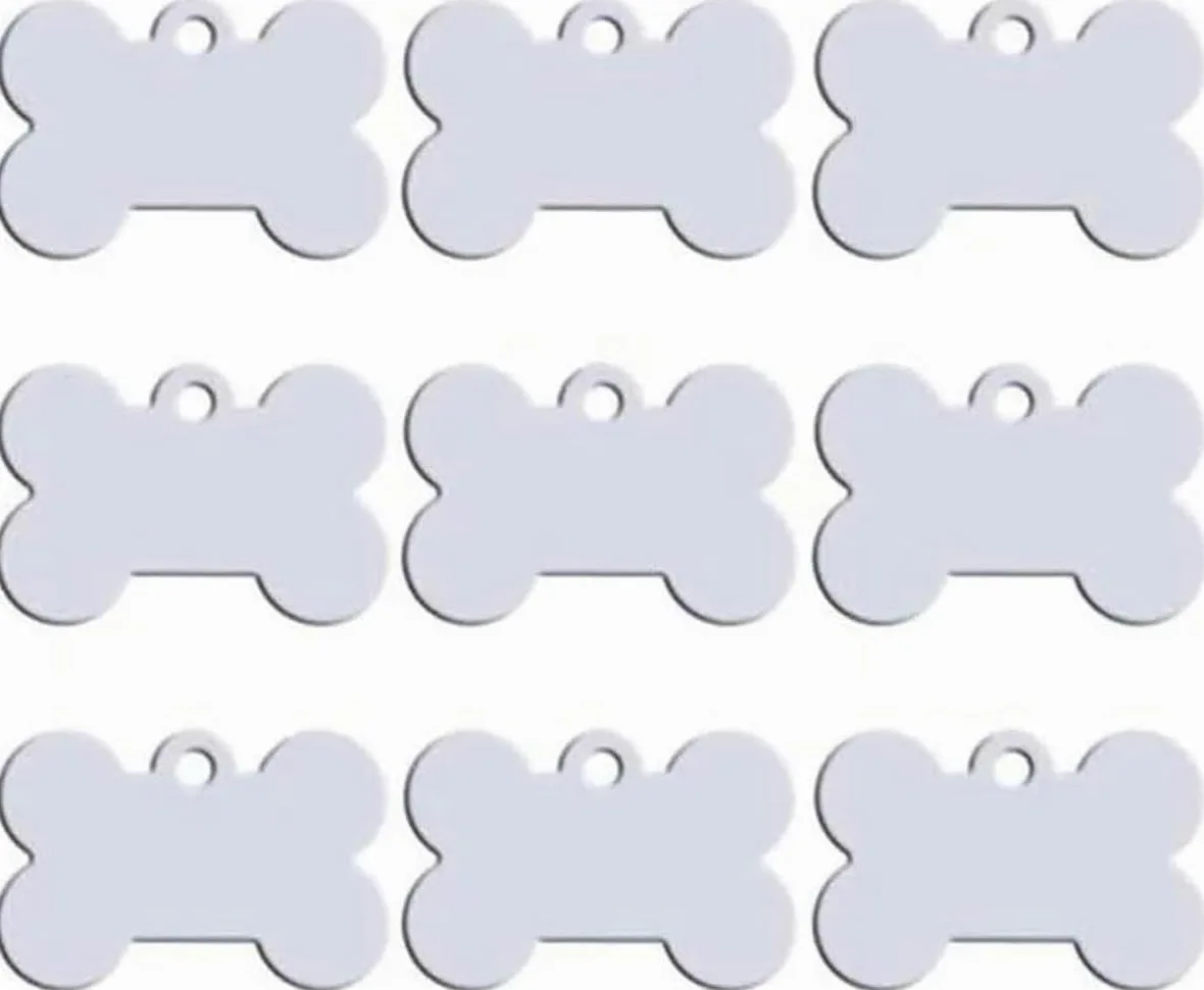 100 piezas de placas de identificación para perros y gatos grabadas a medida, etiquetas de identificación para perros en albo, etiquetas de identificación para mascotas de aluminio redondas, etiqueta