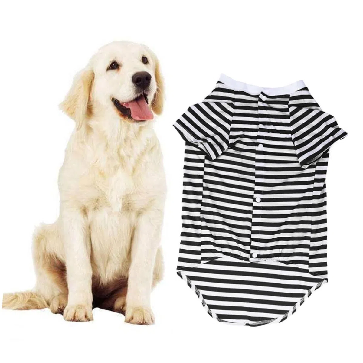 Housoutil Chaleco Informal para Perro Camiseta Transpirable de Algodón para Uso Diurno 3 Piezas para Retriever