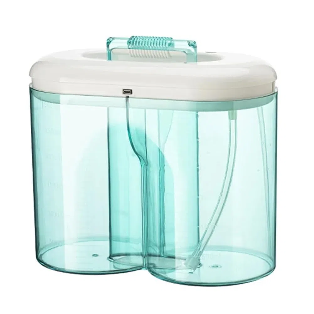 Cambiador de Agua para Acuario, Cambiador de Agua para Pecera, Cubo Dual de 3000 Ml, Herramientas de Limpieza para Acuarios.
