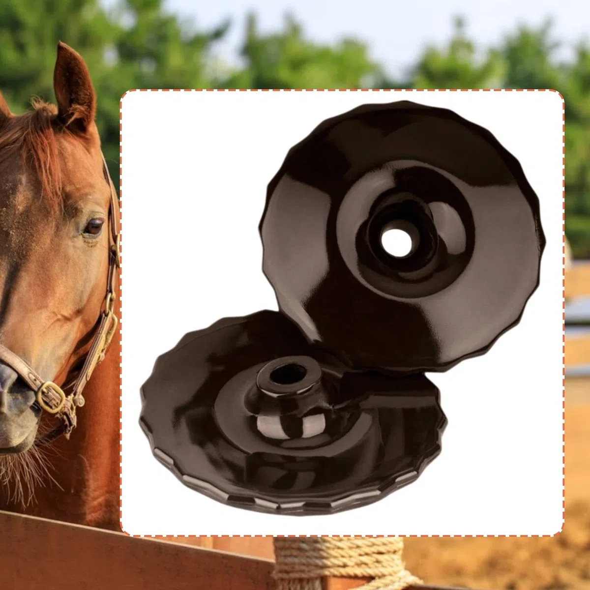 2 Piezas Protector para de Caballo Cubierta Suave Flexible Accesorio Profesional para Prevención de Rozaduras Adecuado para Práctica, MarrÓn