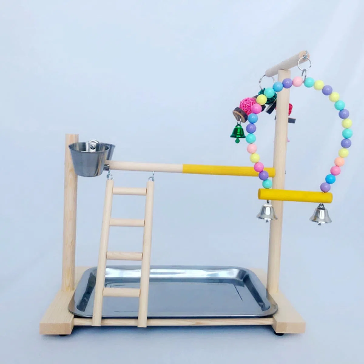 1juego Soporte De Entrenamiento para Aves De Juguete para Periquitos y Parque De Diversiones Interactivo para Mascotas y Duradero para Entrenamiento Mesa