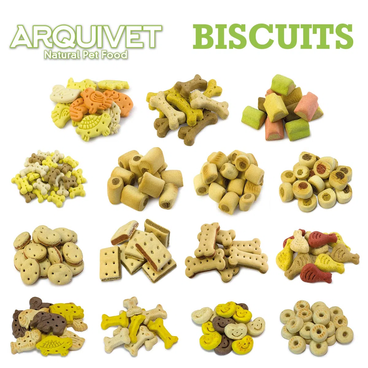 ARQUIVET Galletas para Perros Animal Mix 10 Kg- Snacks para Perros - Chuches, golosinas, premios, recompensas y chucherías para Perros - Mejores Snacks para Perro