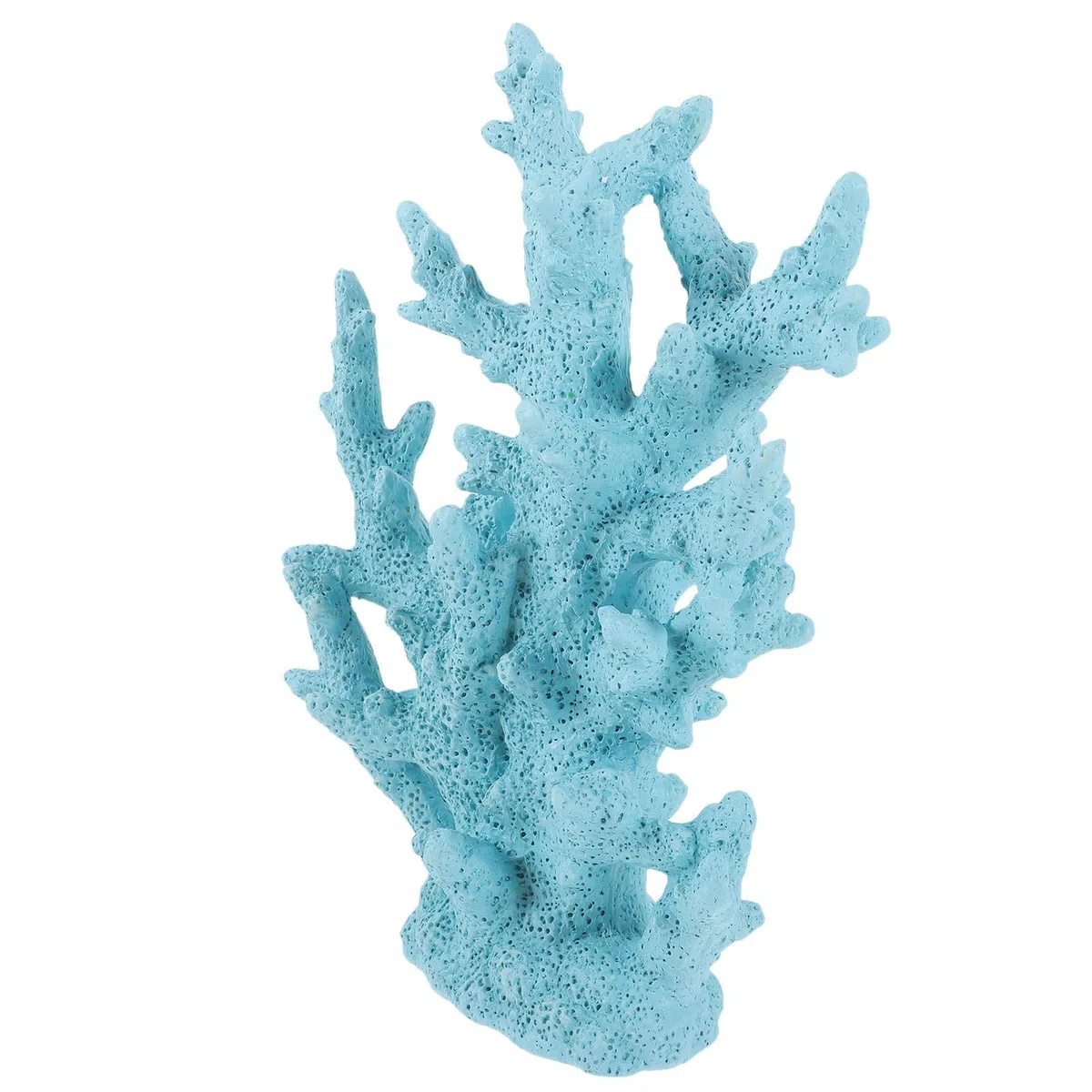 Toyvian Adorno de Coral Azul de Resina para Decoración de Acuario, Resistente Abrasión, Adecuado para Peces y Accesorios de Peceras