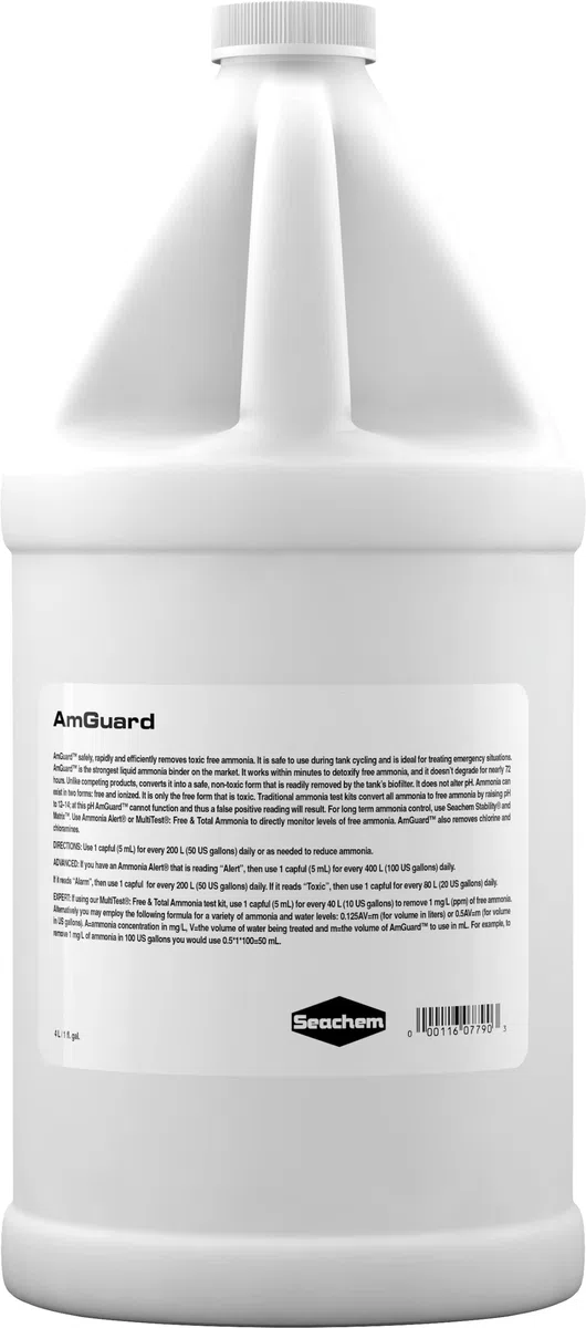 Tratamientos para el Agua de acuarios AmGuard 4 L