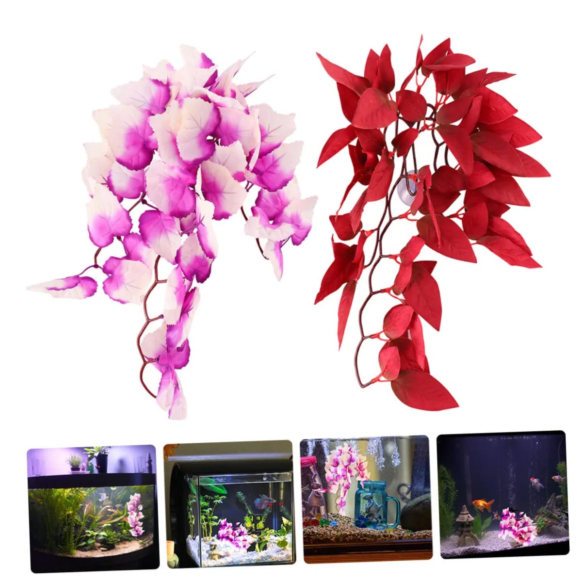 ABOOFAN 6piezas Artificiales Decorativas para Terrarios y Reptiles Decoración De Acuarios Falsas Resistentes y Adorno Natural para Hábitats De Mascotas