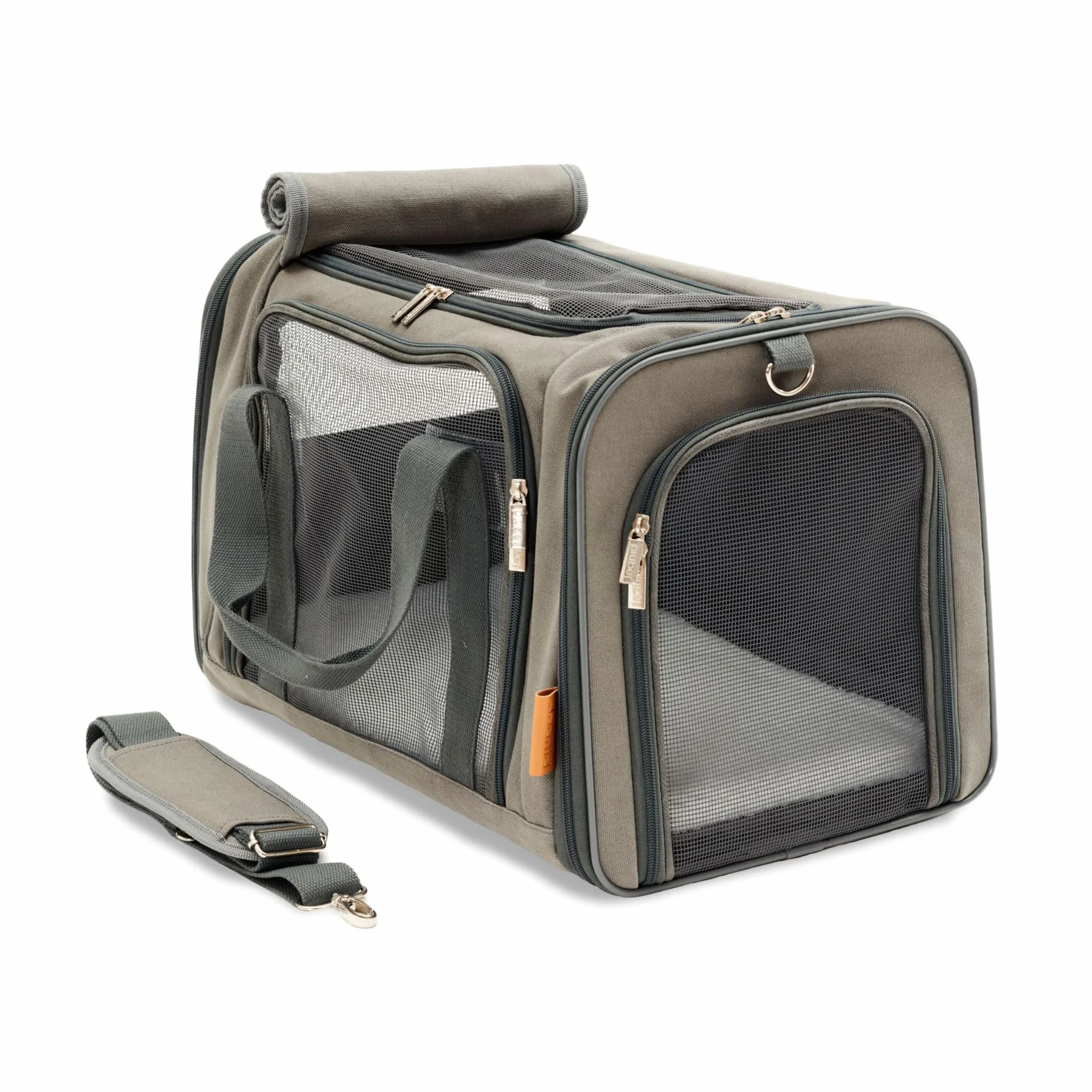 PiuPet® Transportin y Gato I Hasta 10kg I 4 Entradas I Grande I Pequeño Perro I Plegable | Accesorios para Gatos