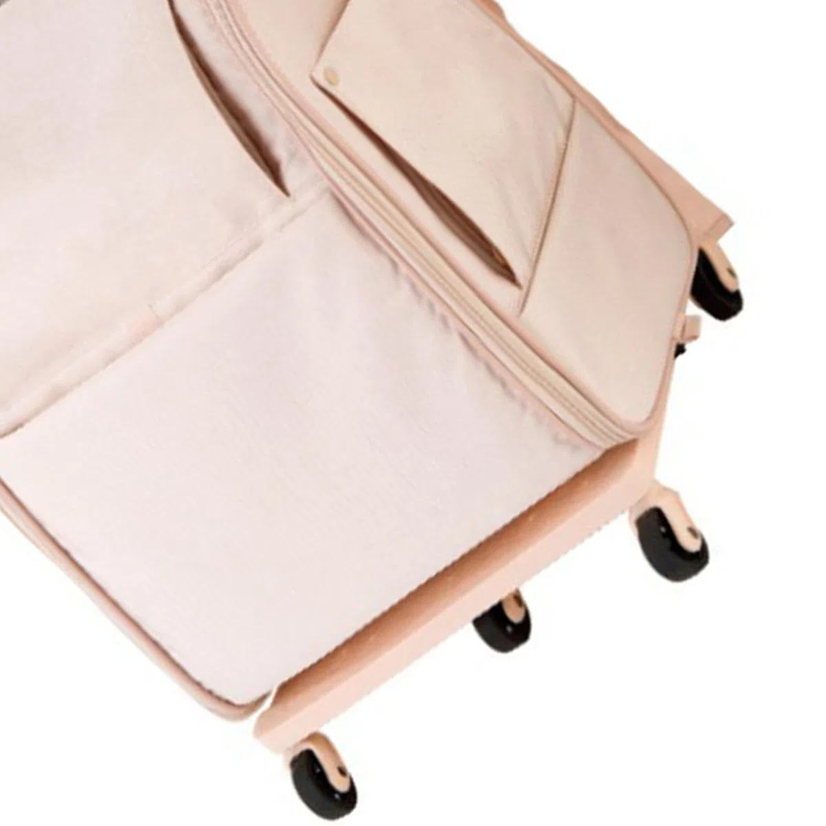 KIMISS Bolsa de Viaje Espaciosa para Mascotas, Bolsa de Transporte para Perros Multifuncional, Portátil, Transpirable, para Viajes Al Aire Libre, Gran Capacidad (Bolso Trolley Rosa)