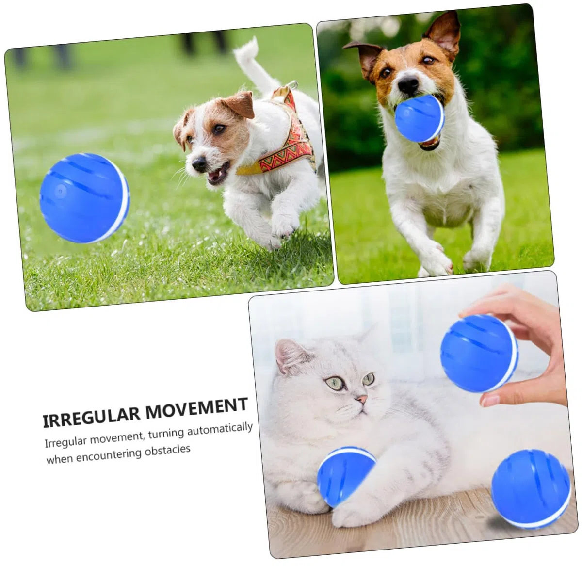 SUPVOX 2 Piezas Pelota De Juguete para Mascotas Juguete De Bola Intermitente Juguetes Educativos Juguetes De Bolas Brillantes Juguete para Gatos Abdominales Automático Pelota Inteligente