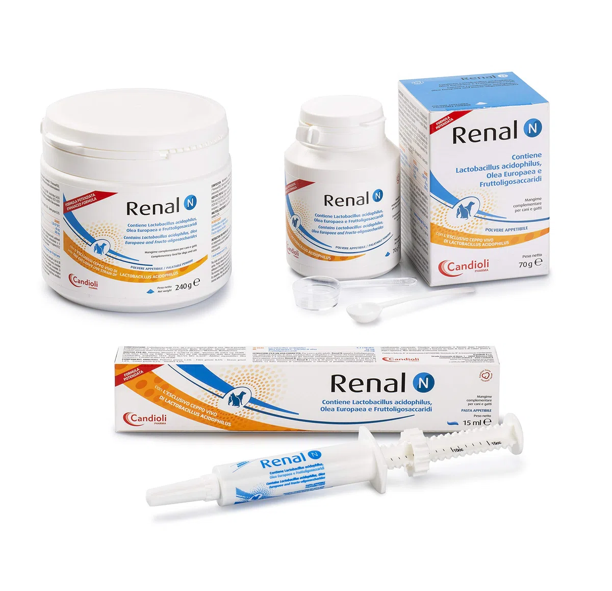 N renal piensos complementarios para perros y gatos Alimentos Suplemento 240g Uso Veterinario