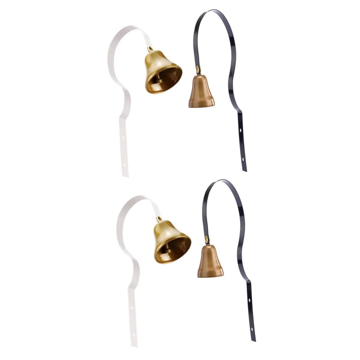 STOBOK 4piezas Timbre para Perros De Metal Entrenamiento De Potty y Housetraining Diseño Elegante para Comunicación Mascotas