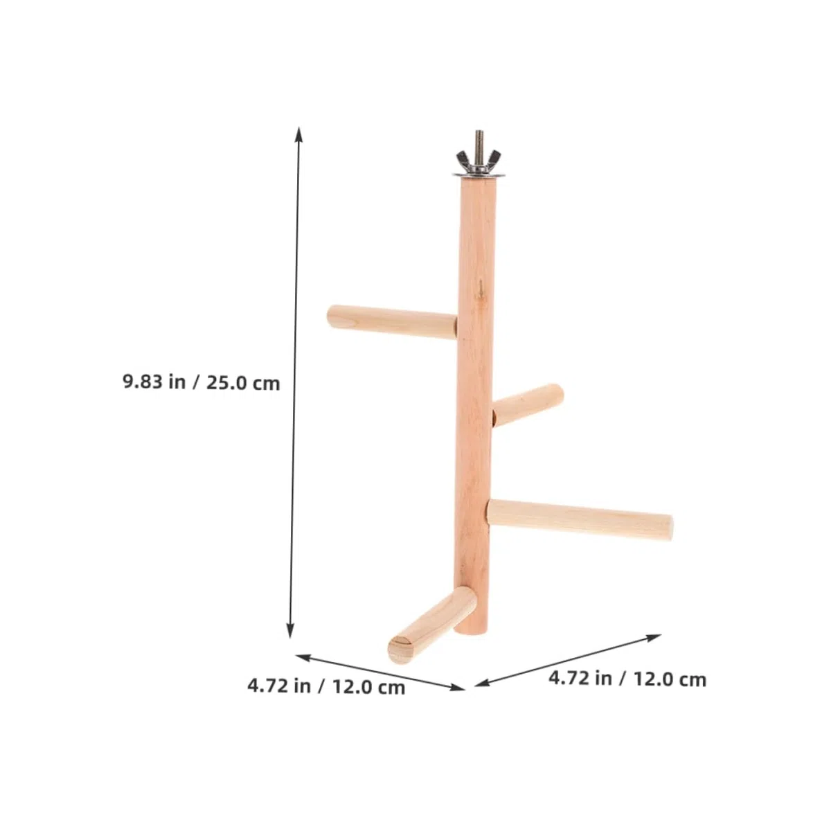 VANZACK 8piezas De Madera para Pájaros Soporte Natural para Periquitos y Aves Percha y para Jaulas De Aves
