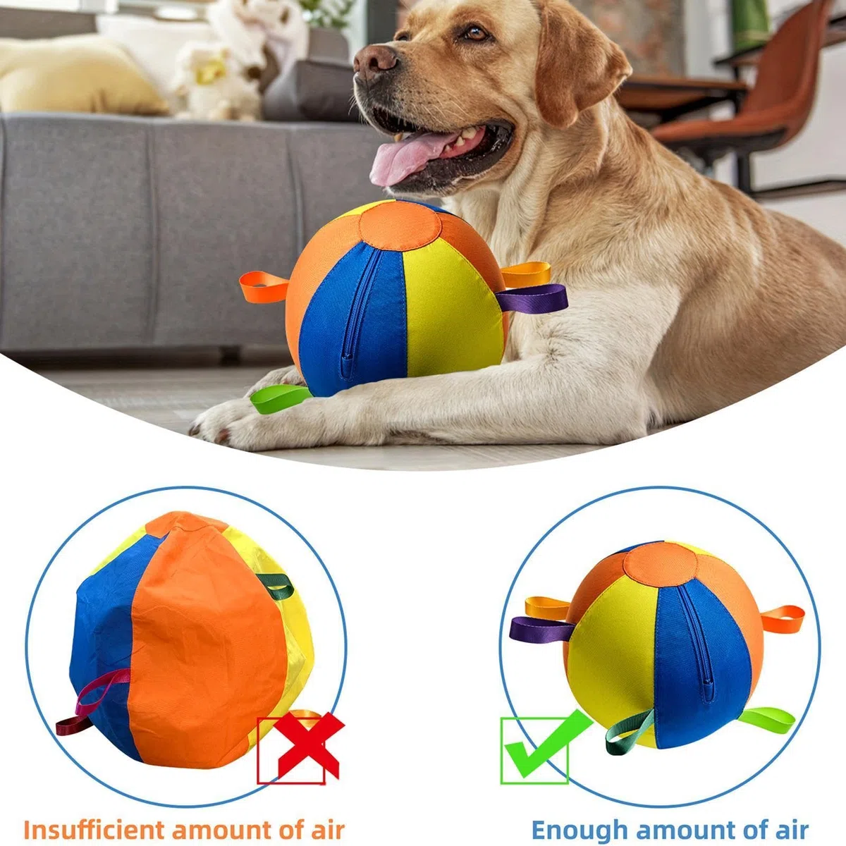 Pelota De Pastoreo Perros Grandes Juguete Acuático Gigante Inflable | Juguetes Interactivos Para Perros Pastores para Razas Medianas y Grandes Parque Piscina Jardín