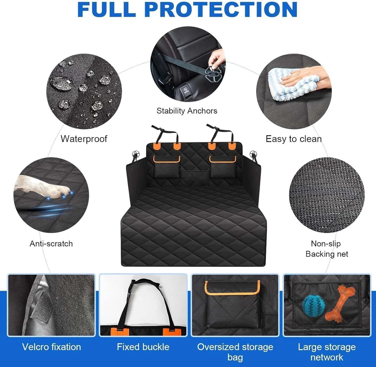 Protector Maletero para MG ZS SUV 2017 2018 2019 2020 2021 2022 2023 2024-, Impermeable Resistente A Arañazos Alfombrilla Protectora Accesorios,B
