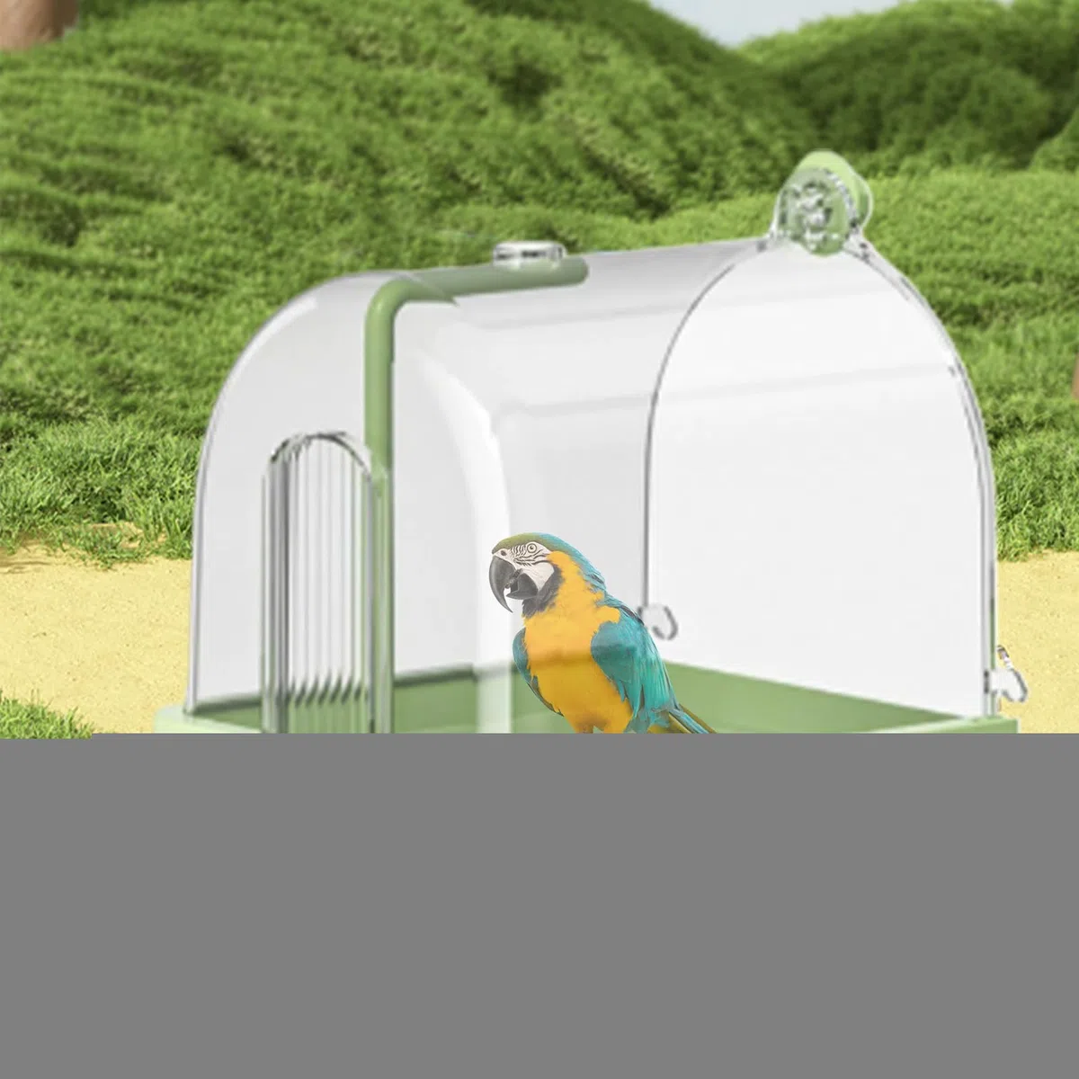 Bañera para Pájaros Que Se Coloca En Jaulas Ducha Automática Periquitos 2