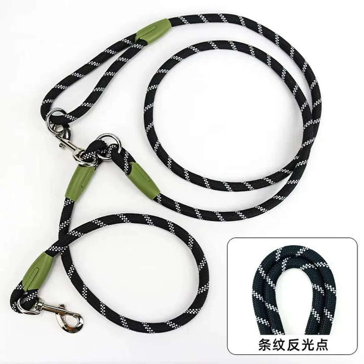 Correas de Nailon Reflectantes Cadena de Perros para Perros domésticos Correas de Cuerda de tracción para Correr Perro Que Camina Cadena de Cuerda de Manos Libres
