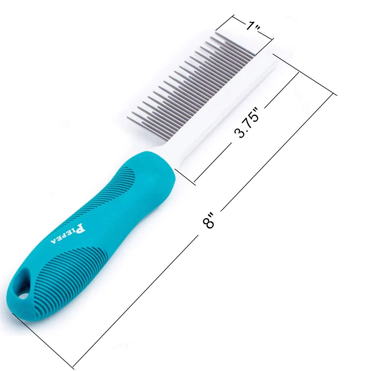 Piepea Peine para Mascotas, Peine de Dientes Largos y Cortos para Perros y Gatos, Peine de Pelo de Mascotas para el hogar, Elimina Nudos, esteras y enredos