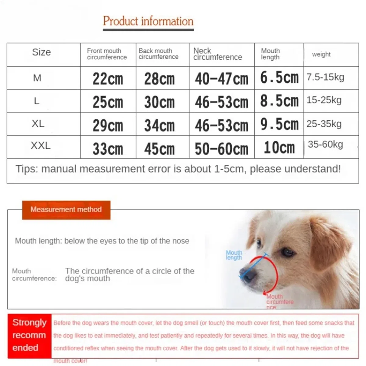 Bozal Mascarilla for Perros antimordeduras, Ajustable, Transpirable, Funda Protectora, Accesorio for Perros Bozal Perro Mediano(Black-XXL)