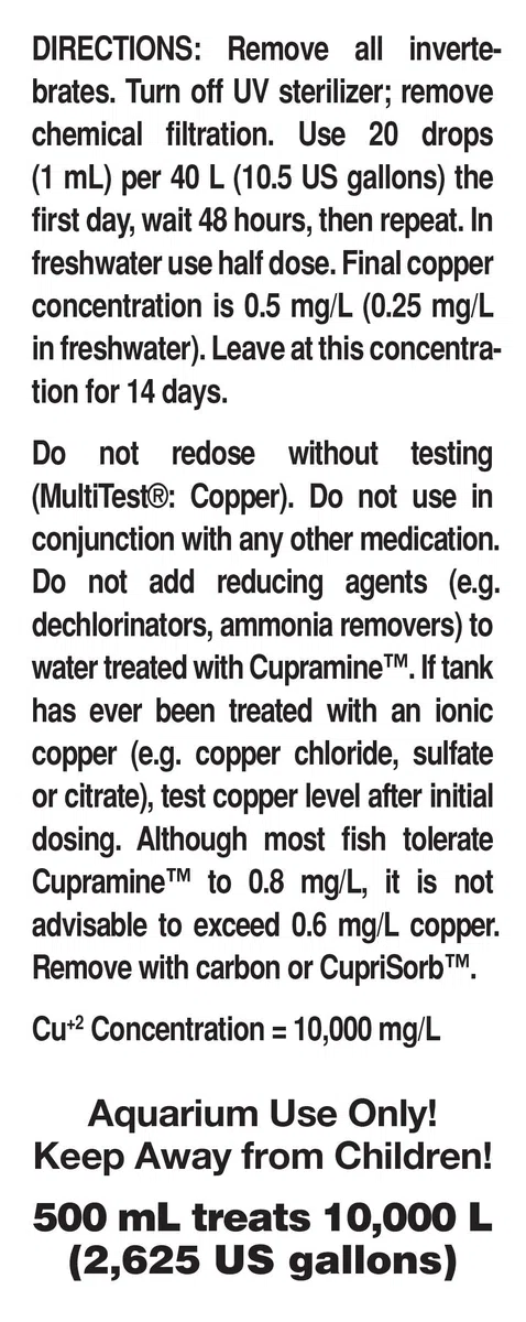 Tratamiento de Cobre Cupramina, 500 ml