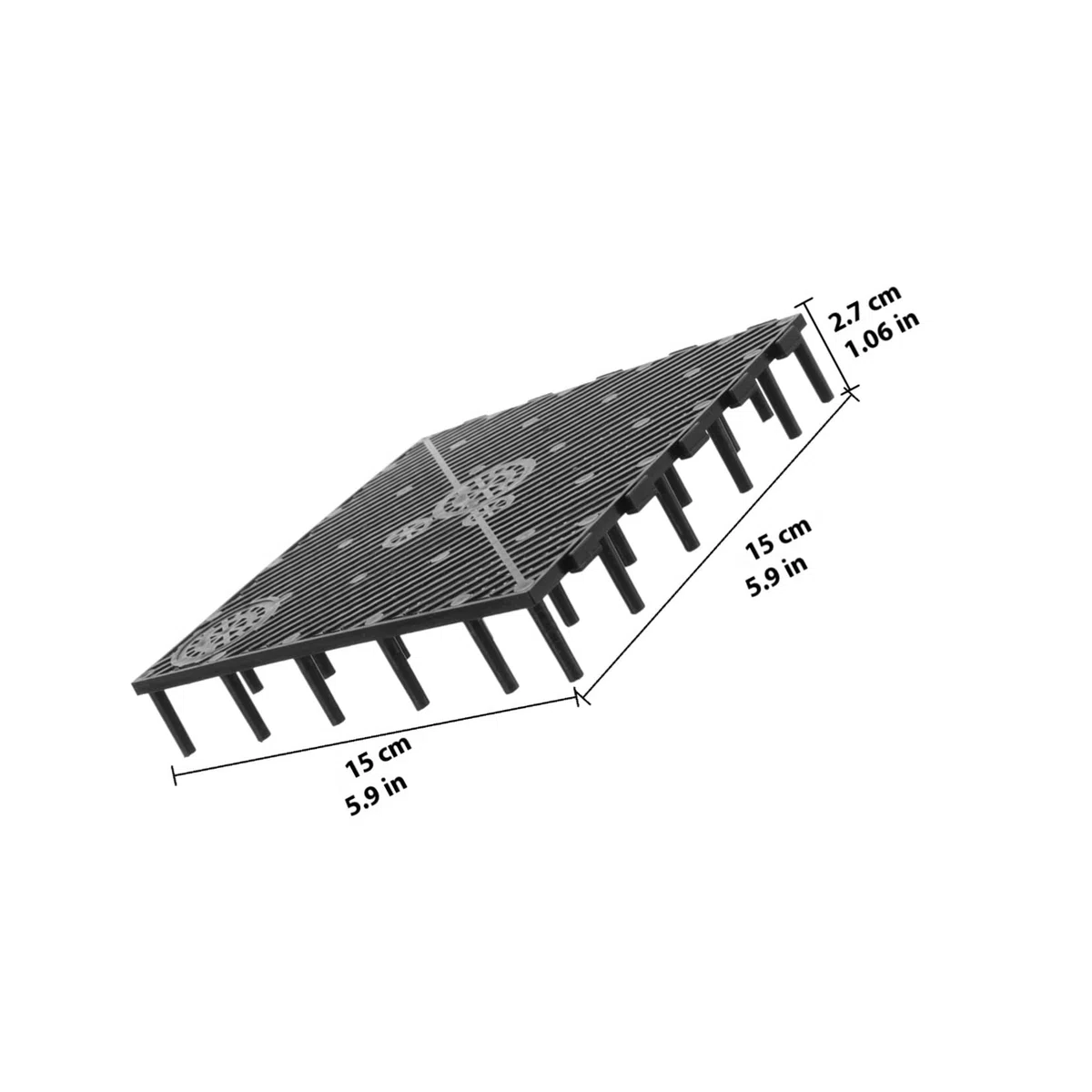 GALPADA 20 Placas de Filtro de Fondo para Acuario de PVC Negro Empalme, Buena Permeabilidad al Agua y Fácil Instalación para Acuarios y Cría de Peces