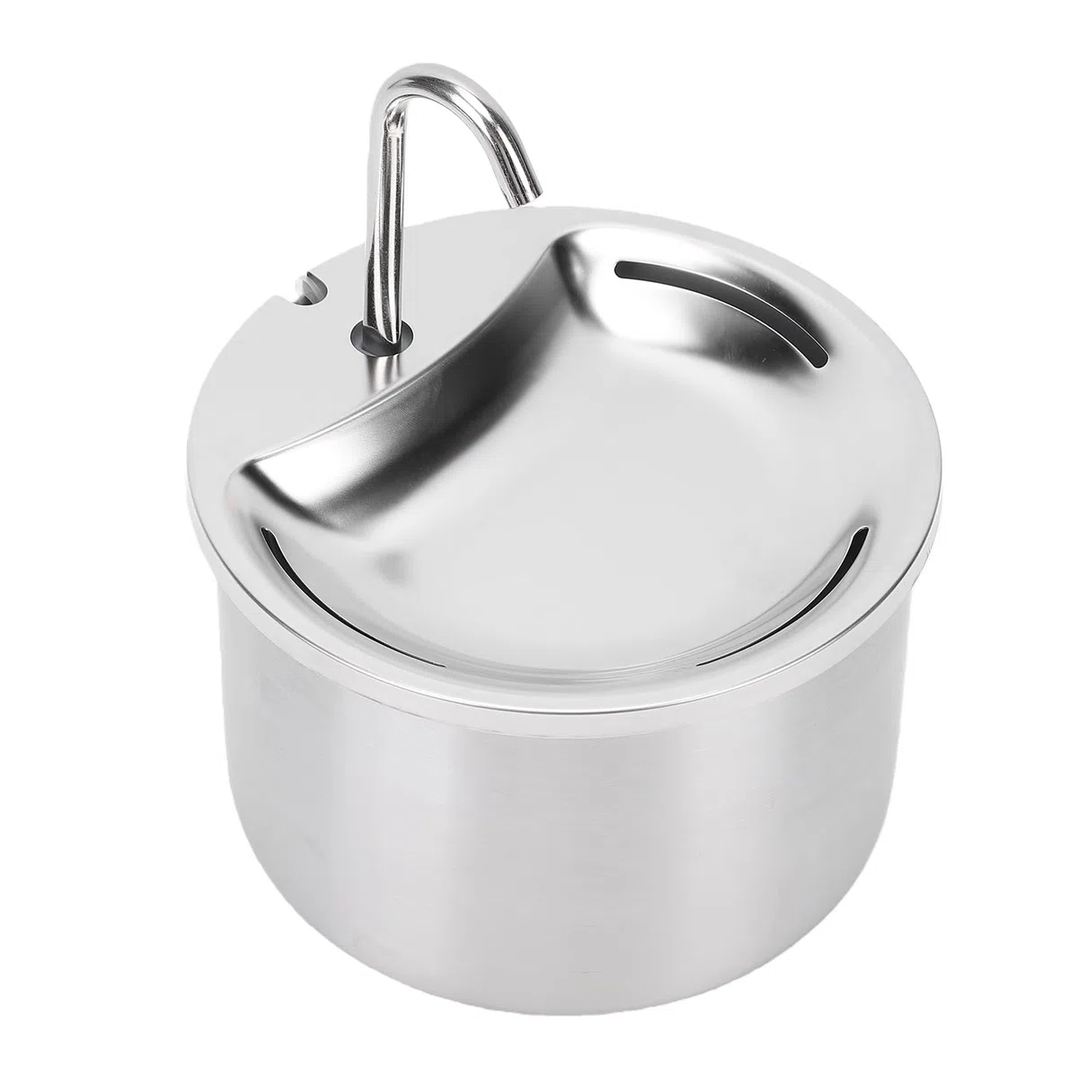 Cryfokt Fuente de Agua para Gatos de Acero Inoxidable 304, Filtración Inteligente para Perros y Gatos, Gran Capacidad, 108oz
