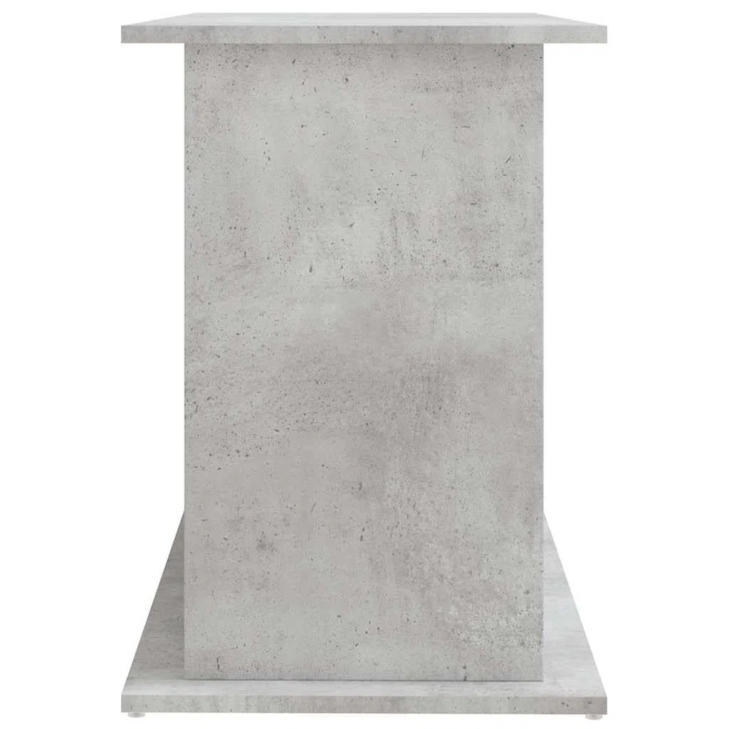 Soporte para acuario, color gris hormigón, de material de madera, 101 x 41 x 58 cm, con espacio de almacenamiento y almacenamiento, armario inferior estable para acuario, estantería y cómoda