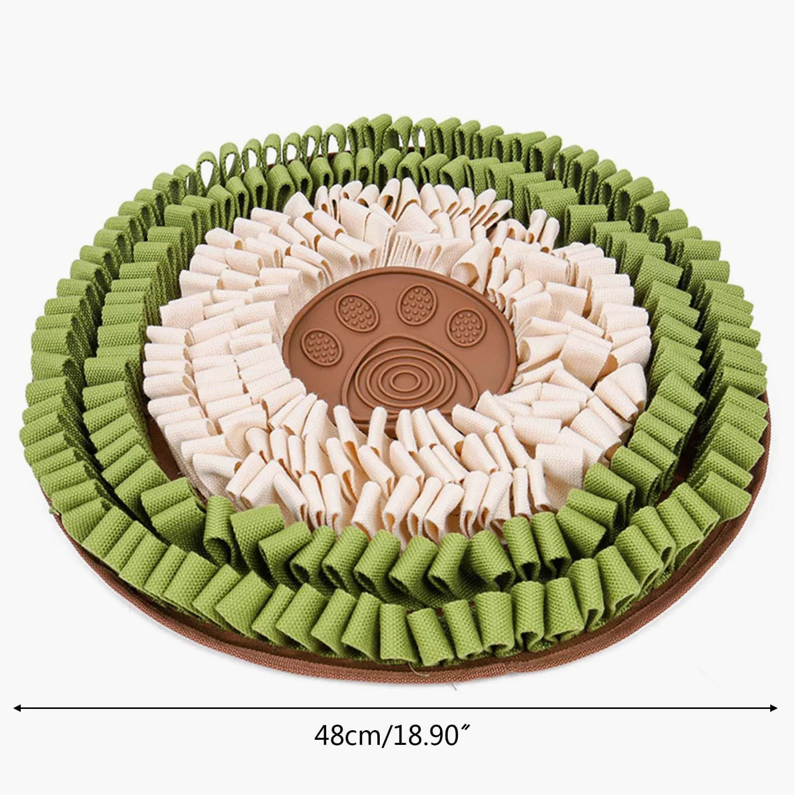 PANGBOER Rompecabezas interactivo para perros, alimentador lento con alfombrilla para lamer, mejora la inteligencia para cachorros, tapete de forraje de 48 x 48 cm