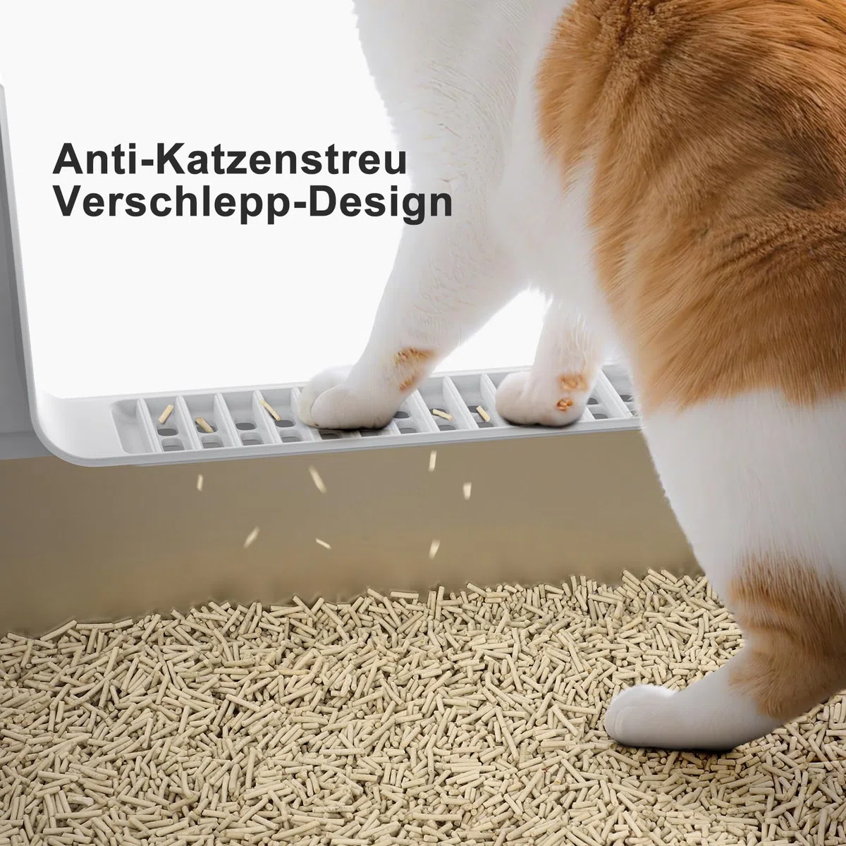 MIXJOY Arenero para Gatos de Acero Inoxidable XXXL - Extra Grande - 71 x 51 x 30 cm - Acero Inoxidable Adecuado para Razas de Gatos Grandes y Varios hogares Aptos para Gatos