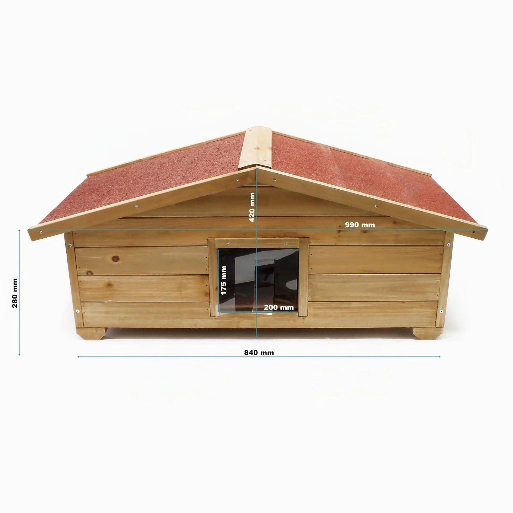 Caseta Grande para Gatos casa hogar Impermeable Aislado Exterior para jardín