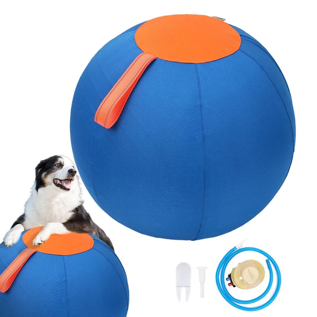 Pelota para Perros de Pastoreo Ejercicio para Cachorros con Pelota Inflable | Juguete de balón gigante para perros para Jardín, Terraza, Parque, Apartamento, Hogar, Oficina, Refugios y