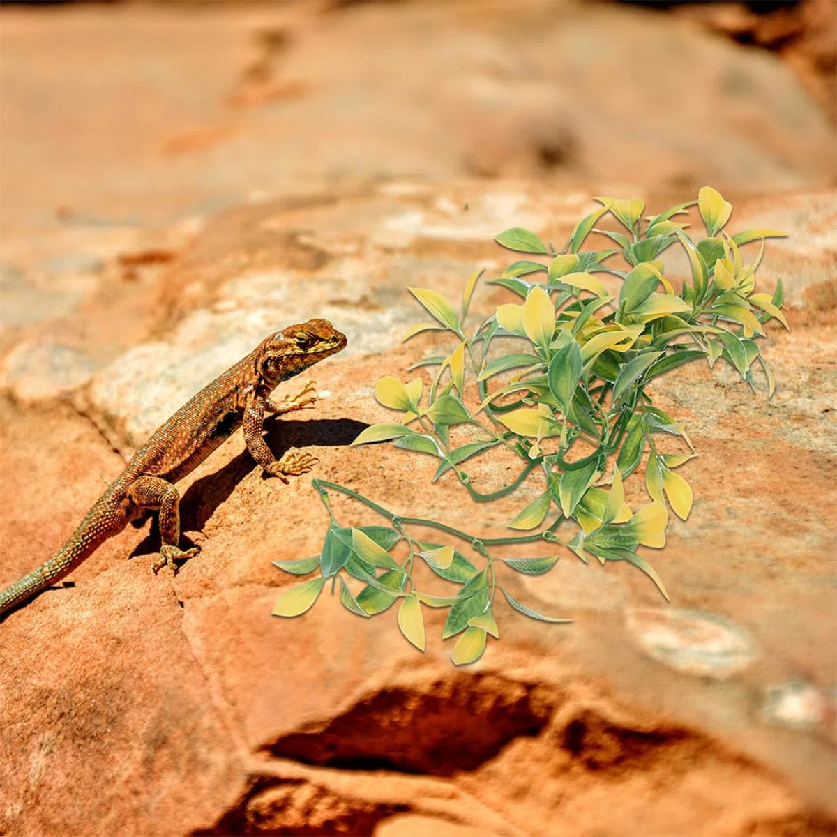 UPKOCH 6piezas Plantas para Reptiles de Plástico para Decorar Terrarios Enredaderas Artificiales Colgantes para Acuarios de Reptiles Decoración para Terrarios de Serpientes
