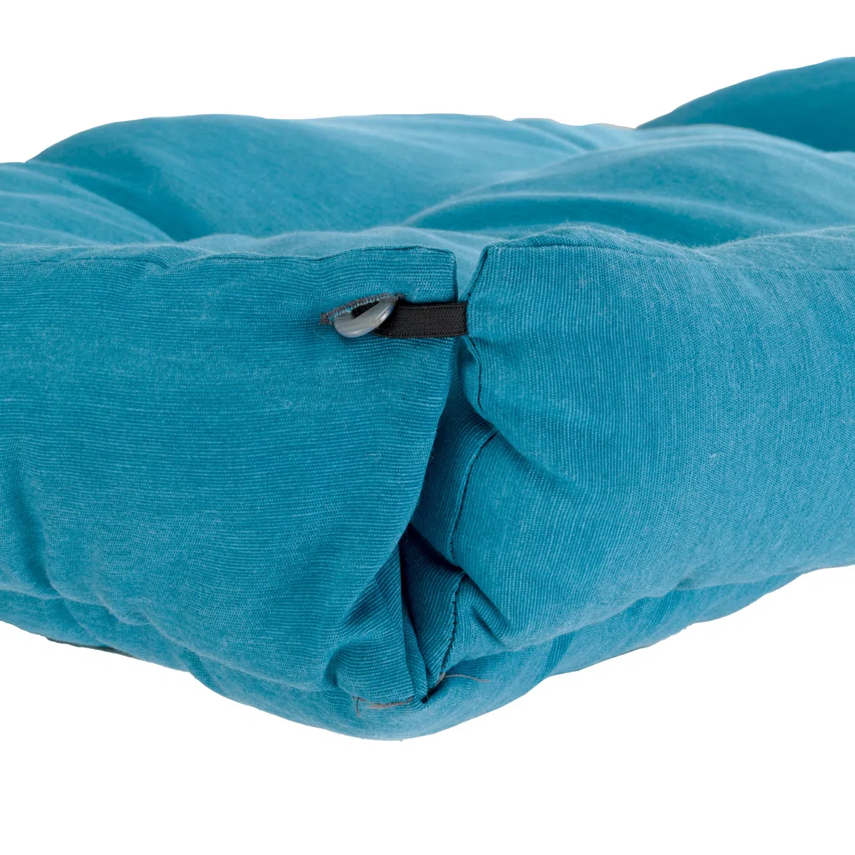Ferplast Cama Perro y Gato con Cojin Hall, Cama para Perros y Gatos, Almohada Lavable, Madera FSC, Cama para Perros Medianos y Gatos, Transpirable y Antideslizante, 80.5 x 53 x h 17.5 cm