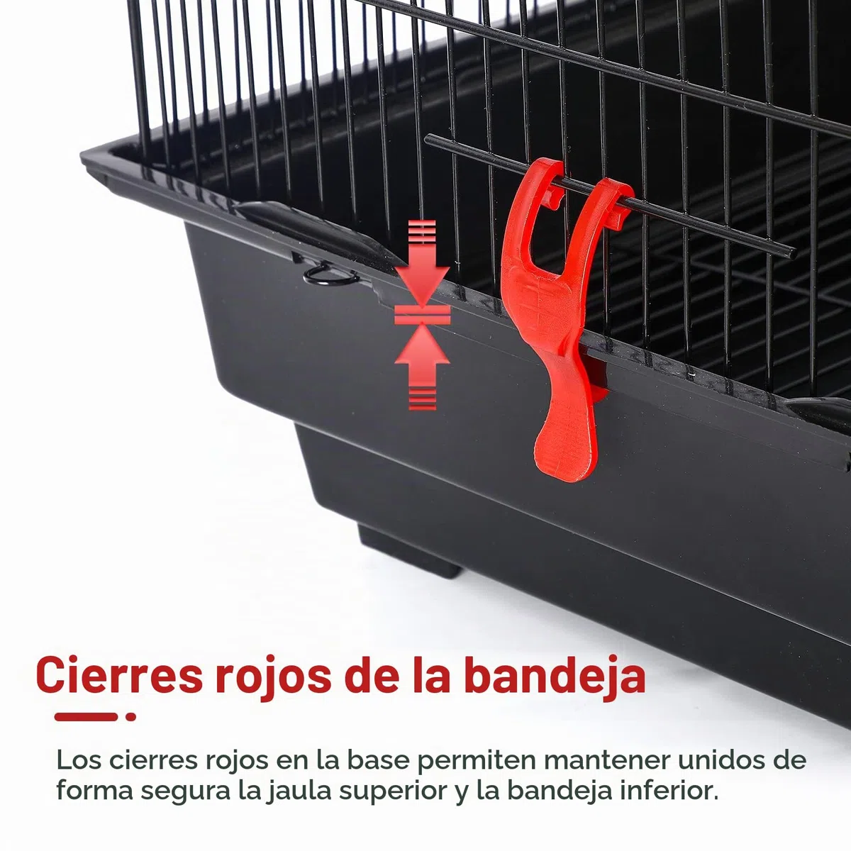 UISEBRT Jaula para pájaros con juguete de jaula - Gran aviario para pájaros, casa de aves de metal, jaula para pájaros para pinzones, canarios, periquitos, negro (Tipo A, 46 x 35.5 x 99 cm)