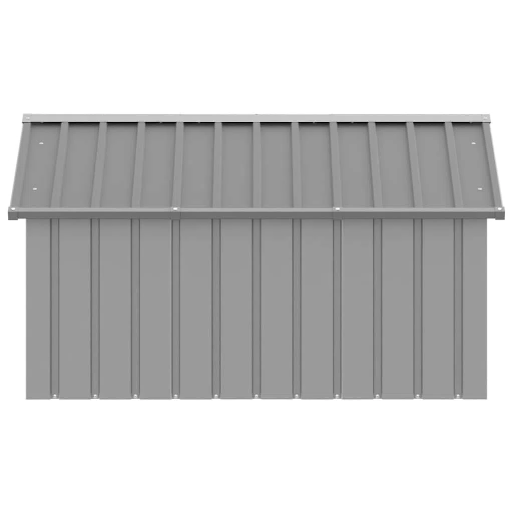 Genérico Casa para Perros Acero galvanizado Gris 116,5x153x81,5 cm,Producto para Mascotas y Animales,Productos para Mascotas,Productos para Perros,Casetas para perros-171543