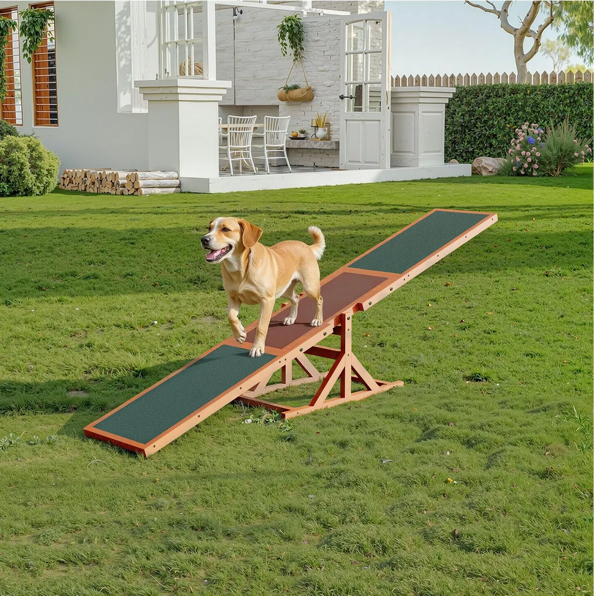Balancín Perros Agility Ejercicio Mascotas Entrenamiento canino Animales Juguetes Animales Exterior