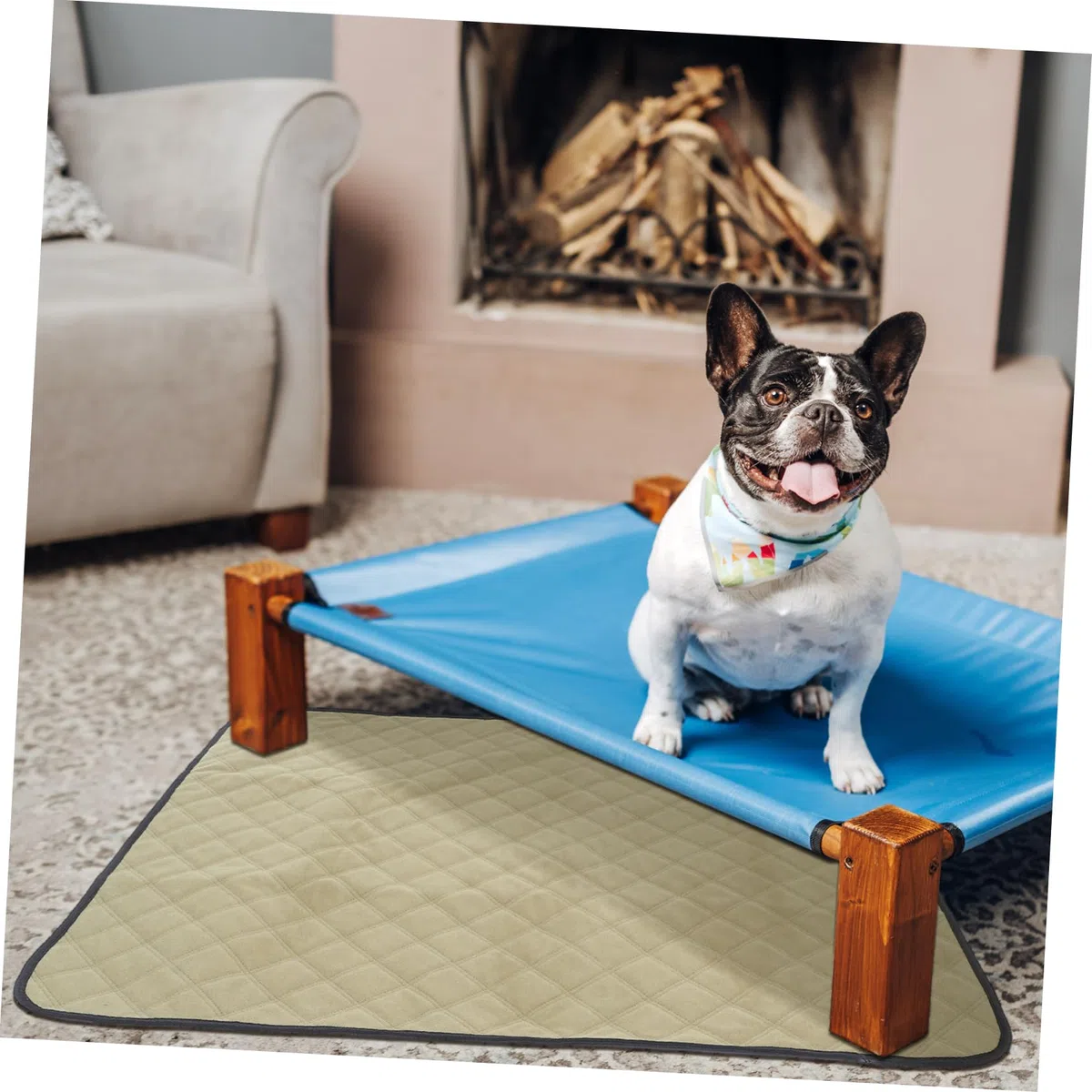 Abaodam 2piezas Almohadillas Lavables Reutilizables para Orina Perro Pipidry Empapador Almohadillas Entrenamiento para Suelo y Corral