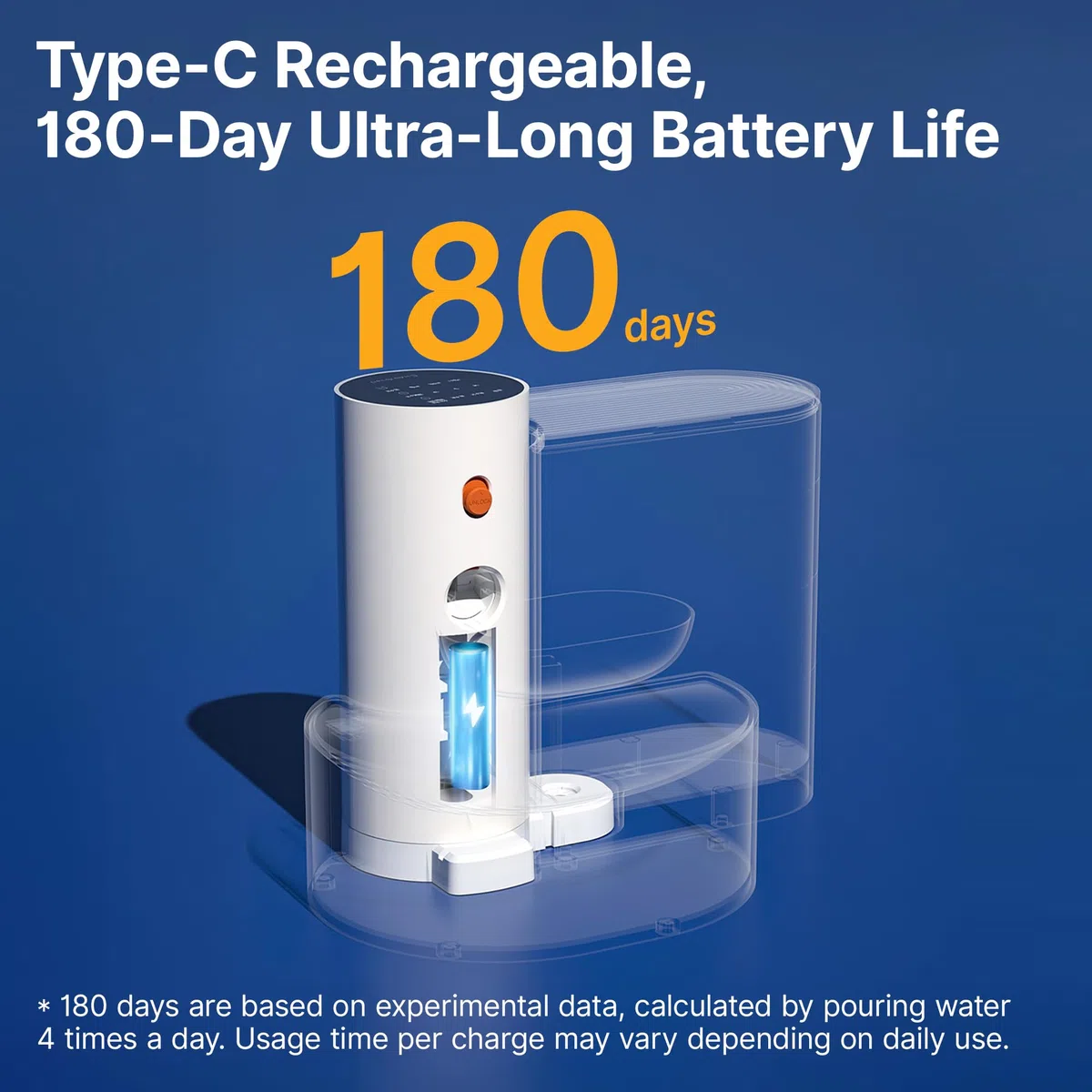 Potaroma - Fuente de agua inalámbrica inteligente para mascotas, cuenco de acero inoxidable, sin filtro, gran capacidad de 3.5 L, dispensador de agua automático recargable para gatos y perros pequeños