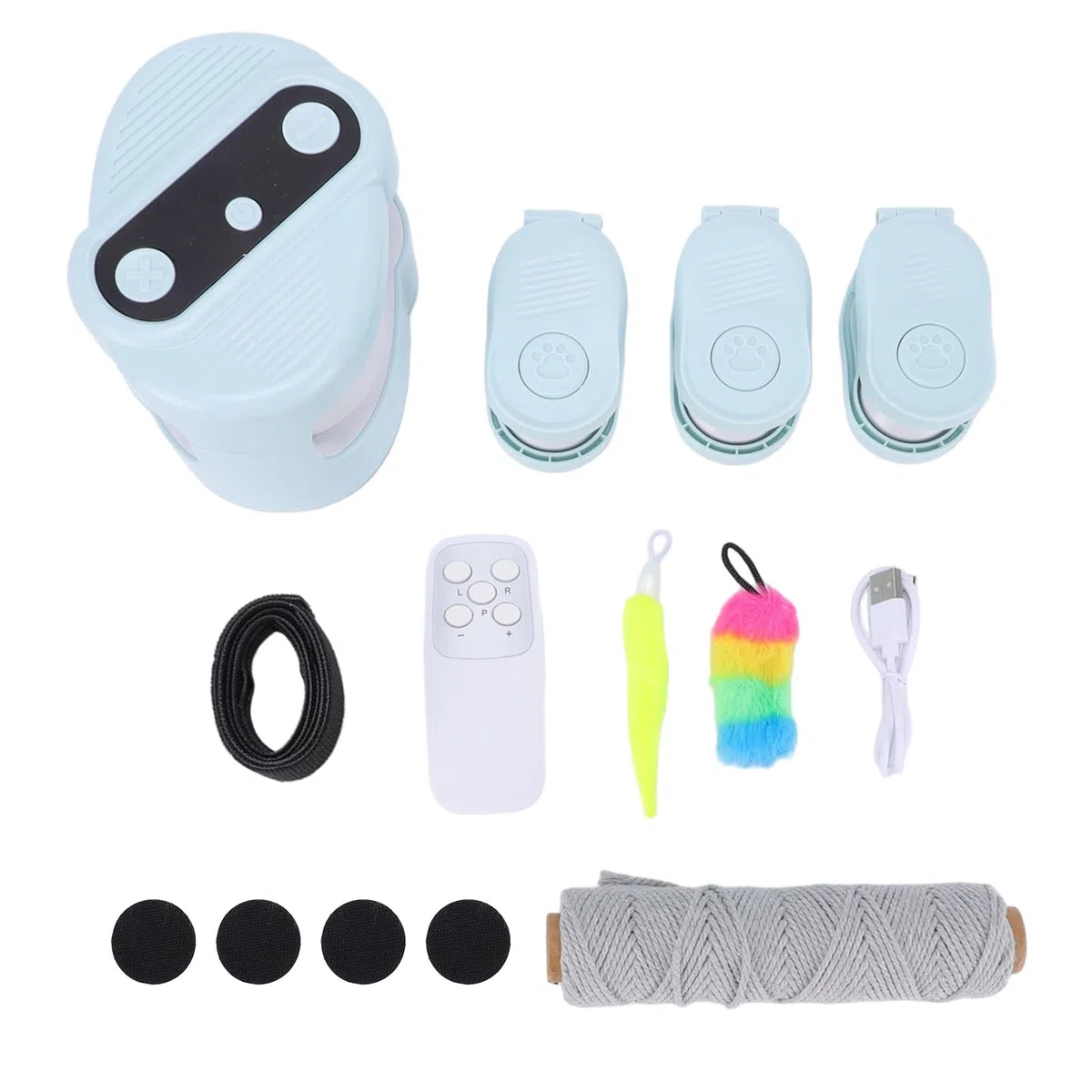 Rengue Juguete para Gatos de Persecución Automática, Juguete Eléctrico Interactivo para Gatos con Velocidades Ajustables, 500-2500 Pausas de Movimiento Aleatorio para de Interior,