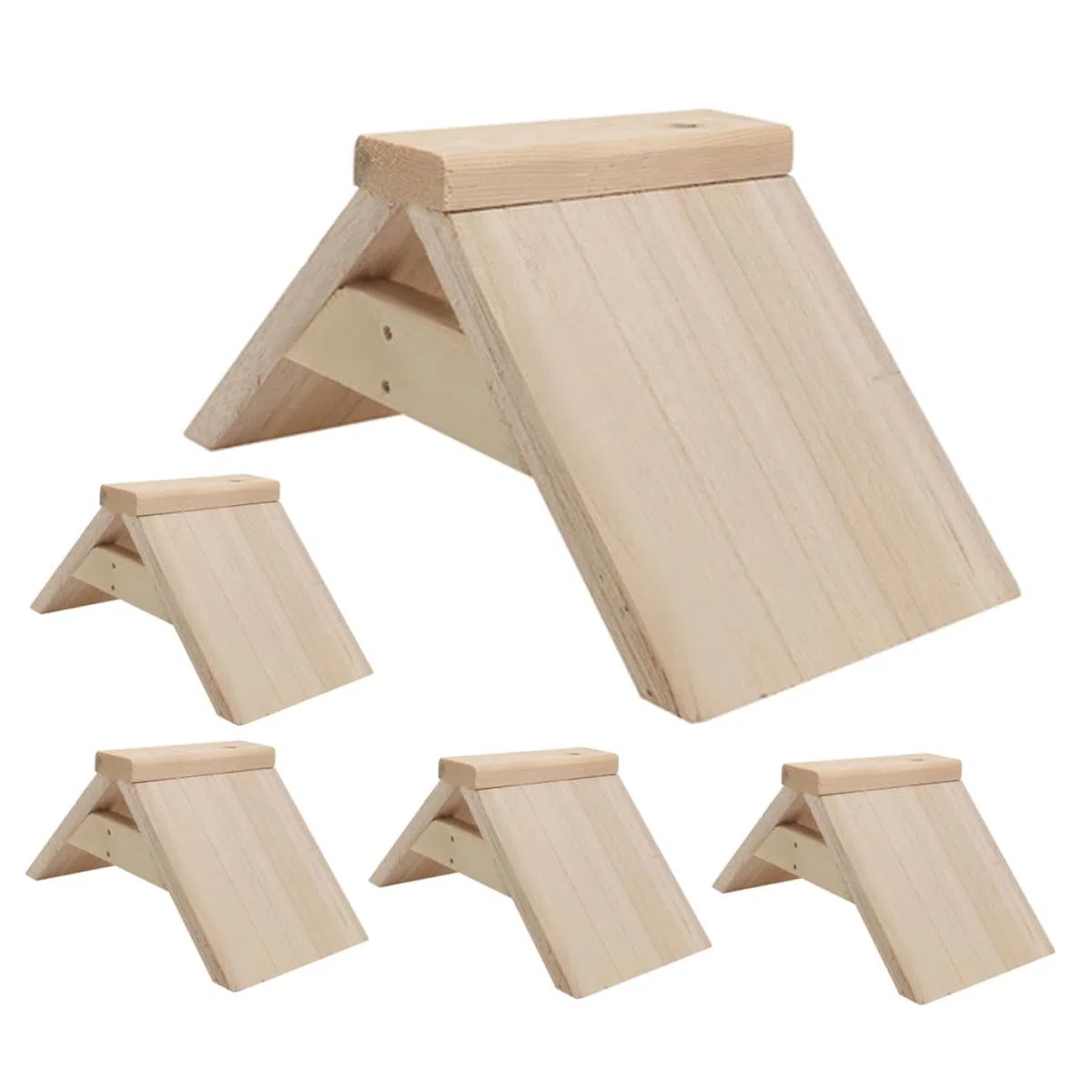 5 Piezas Perchas de Madera Natural para y Aves de Soporte Resistente y Pulido para Jaulas Suministros para y Aves Pequeñas