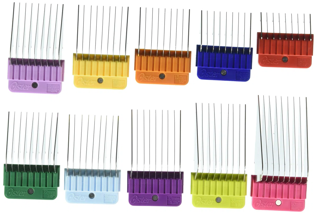 Oster 10 piezas de acero inoxidable Pet Clipper guía Kit de peine (078936-100-000)