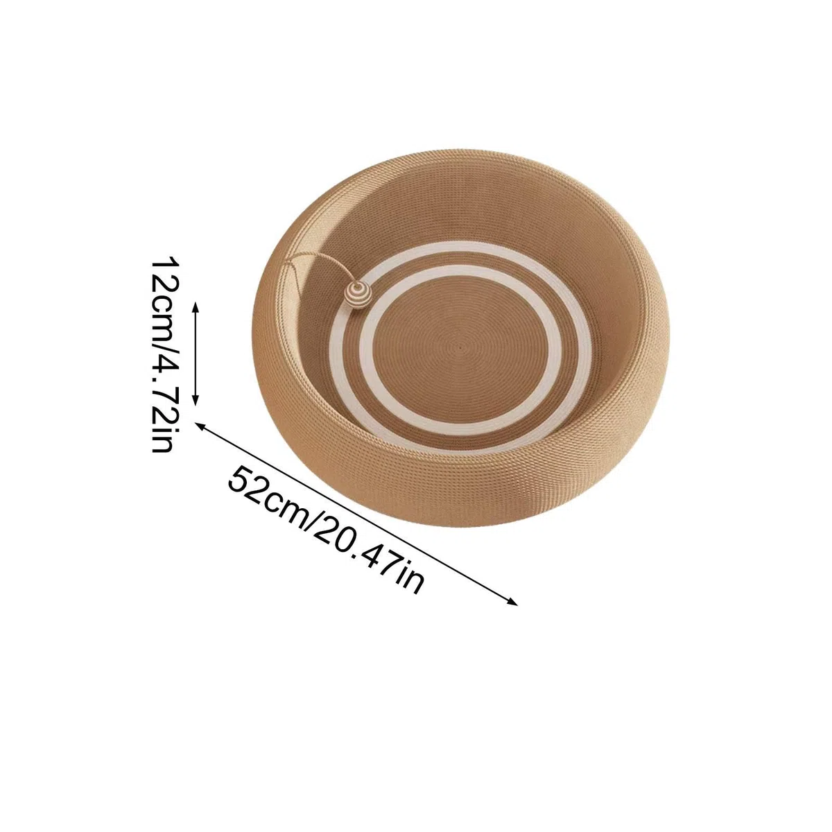 Cama rascador para gatos Cuenco de rascado de sisal para protección de