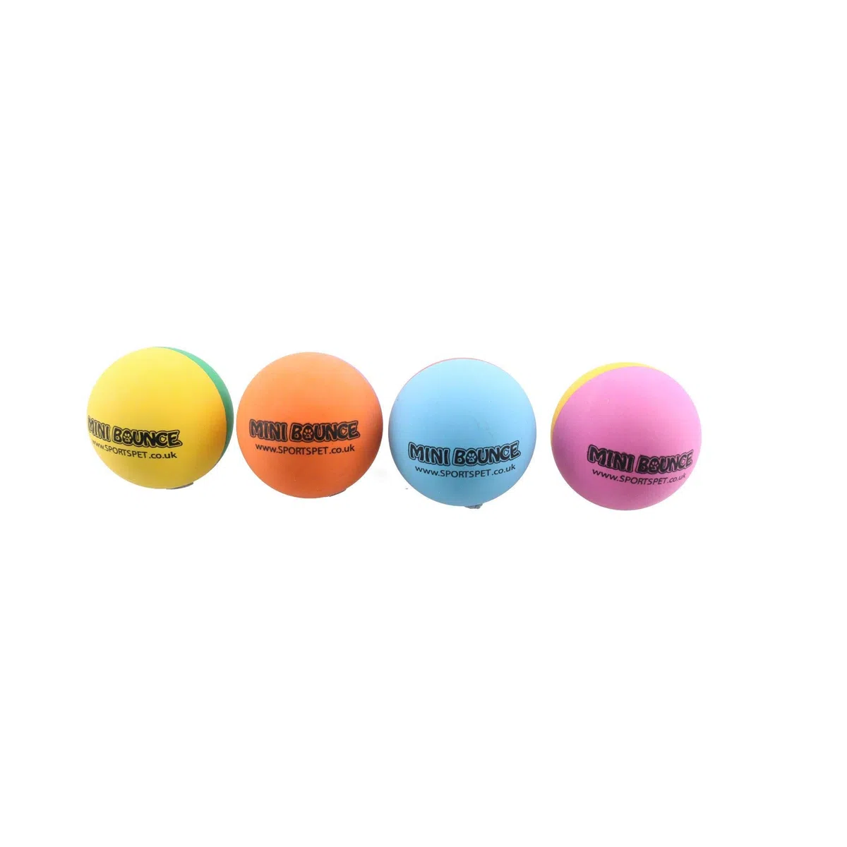 AB Tools - Juego de 4 Pelotas Pequeñas de Goma para Mascotas, Gatos, Cachorros, Perros y Gatos, 4,5 cm