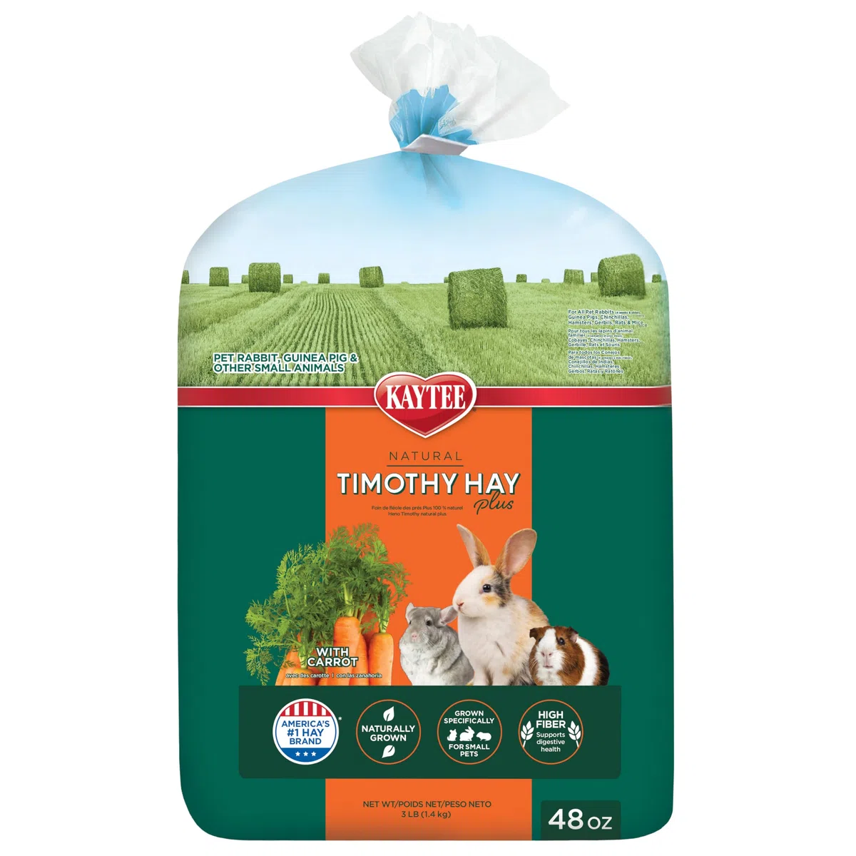 Kaytee Products 100509119 Timothy Heno Plus - Zanahoria (48 oz)