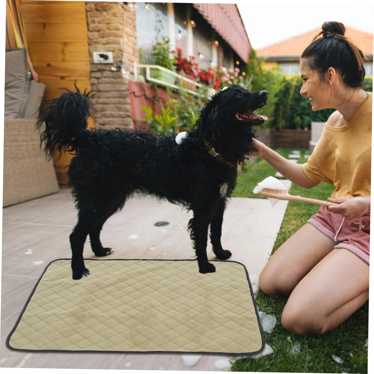 Abaodam 2piezas Almohadillas Lavables Reutilizables para Orina Perro Pipidry Empapador Almohadillas Entrenamiento para Suelo y Corral