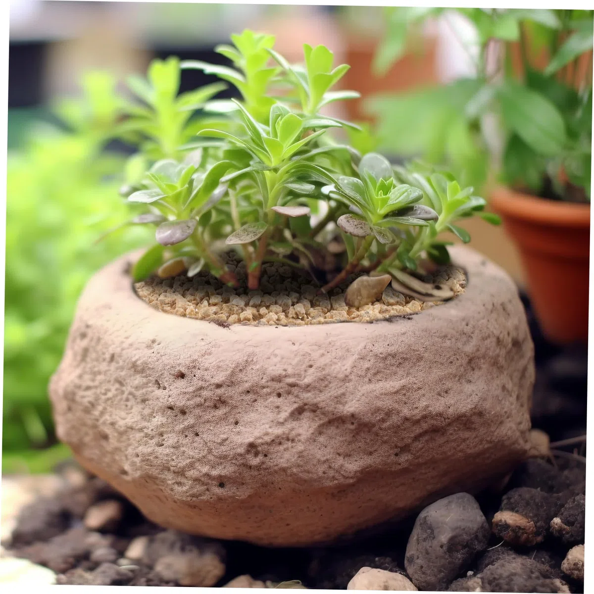 BESPORTBLE Piedras Decorativas de Maifanita para Peceras y Macetas, Piedras Volcánicas Naturales para Suculentas, 300 G, Suelo para Plantas de Interior y Acuarios, Uso en Terrarios