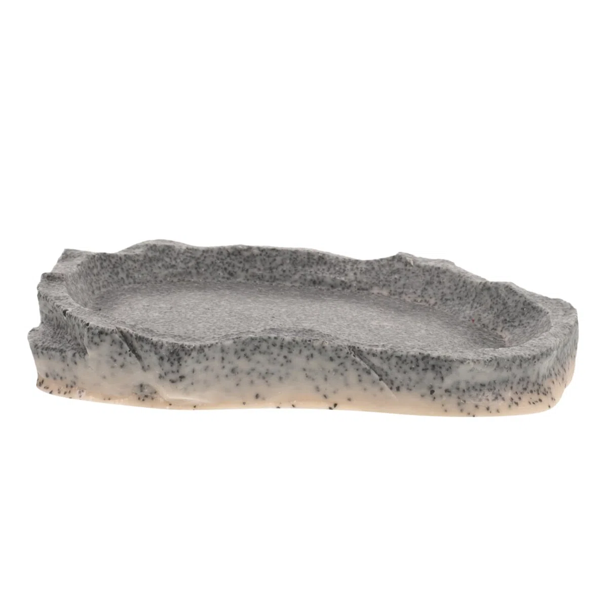 Sosoport 5piezas Tazón De Resina para Reptiles Alimentador De Comida y Agua Plato Duradero para Lagartos Gecko Dragón Barbudo y Tortugas Diseño De Roca Natural Fácil De Limpiar