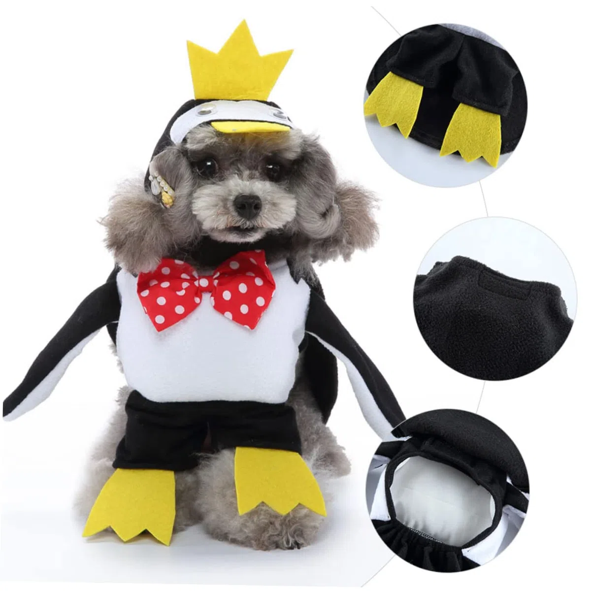 Milisten 2juegos Halloween para Mascotas Disfraz De Pingüino para Perros y Gatos Ropa Cómoda y Transpirable para Fiestas y Eventos para Fotos y Celebraciones De Halloween